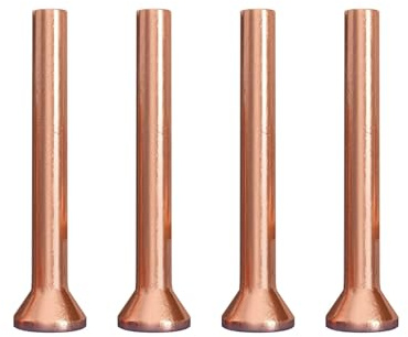 20 Pezzi Rivetti Solidi M5, Rivetti a Martello a Testa Piatta, Rivetti Svasati in Rame per Metallo, Legno, Fai da Te, Riparazione, Segnaletica, Targhetta, Rilegatura di Libri(M5X14mm)