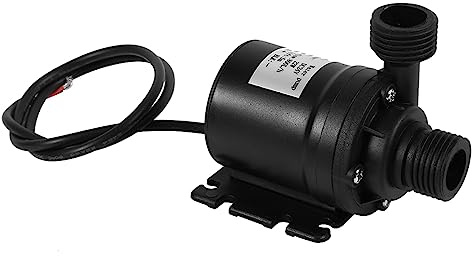 Dioche Teichpumpe DC 24V Bürstenlose Elektrische Warmwasser-Umwälzpumpe, Geeignet für Aquarien, mit Einer Durchflussrate von 800 L/h und Einer Förderhöhe von 5 Metern, Geeignet für den Privaten oder