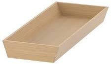 Luckora UPPDATERA Bamboo Utensil Tray 20x50 cm Kitchen Drawer Organizer Cutlery Storage (7 7/8x19 1/2 Inch)