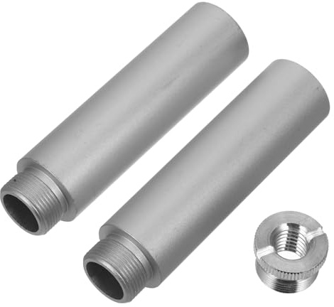 Ciieeo Robustes Verlängerungsrohr für Mikrofonstativ aus Aluminiumlegierung mit 5/8 27 3/8 16 Adapter für Live Streaming und Gesang Am Schreibtisch