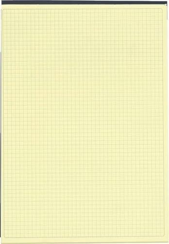 Exacompta 5 x Briefblock A4 70 Blatt kariert 80g/qm gelb