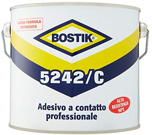 BOSTIK 5242/C adesivo a contatto professionale, resistente fino a +125°C 1800ml Giallo