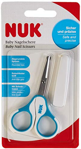 NUK Baby Nagelschere, sicher und präzise, blau, 1 Stück