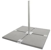 HDSAT IRON 5 Support Balcon/Terrasse pour Parabole satellite - Haute Stabilité - Roof Palette pour Dalles 50 x 50 cm