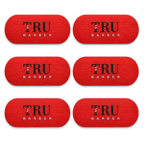 TRU BARBER Hair Grippers, 6er-Pack Haarhalter und Haarfixierer für Damen und Herren, selbsthaftende Haarpads zum Fixieren und Abteilen der Haare, für Haarschnitt, Styling, Make-up und Gesichtspflege