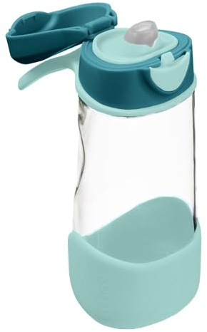 b.box Sport Trinkflasche | Griffige, Auslaufsichere Wasser- und Trinkflasche Kinder | Cooles, Modernes Design | Neigen und Trinken | 450 ml