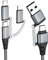 Multi Cavo di Ricarica, Cavo USB C PD 60W Ricarica Rapida USB A Type-C a Lightning Type-C Micro Nylon Intrecciato Multiplo Cavetto Compatibile con iPhone Galaxy Huawei Honor Xiaomi Pixel OnePlus(1.5m)