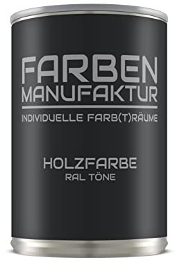 Kopie: Farben Manufaktur Holzfarbe Wetterschutzfarbe Holzlack Holzschutzlack Holzdecklack RAL 2/5L, Farbe: ca. RAL 7015 Schiefergrau, Größe: 5L