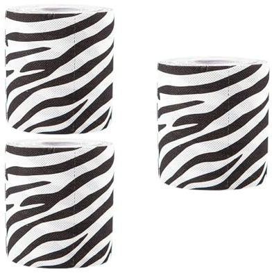 Toilettenpapier, Toilettenpapier, Zebra-Textur, 4-lagiges Badetuch, Virgin-Holzwellstoff, weich, stark, geeignet für Haushalt, Hotel und Reisen
