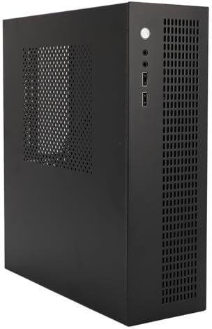 VBESTLIFE MATX ITX Caja Pequeña para PC, Interfaz USB2.0, Soporte para Ventilador de Refrigeración Dual SSD HDD, Mini Caja para Computadora con Placa de Acero, Diseño Compacto para Juegos