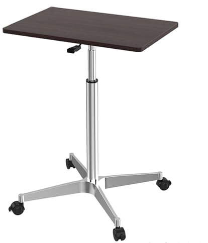 Beistelltisch Mit Rollen Höhenverstellbar Vielseitiger Couchtisch, Laptoptisch Mit Stativhalterung Aus Aluminiumlegierung Pneumatische Hebevorrichtung(Multi-Colored)