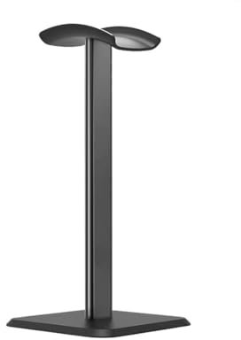 WeddHuis Support Universel pour Casque Over-Ear, Casque Gamer et Display de Casque, en Aluminium + TPU + ABS (Noir)