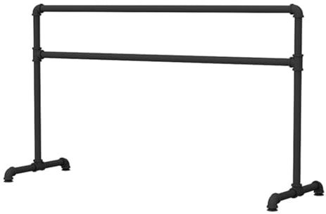 CYHTYM Ballettstange Mobile Ballettstange für Kinder mit Ledergriff, geeignet für Tanzstudio, Fitnessstudio, Beinpressestange(Black2,1m/3.3FT)