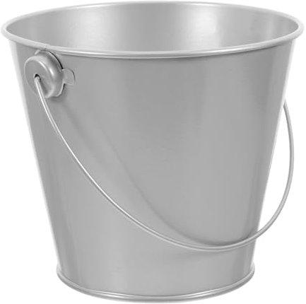 SEWACC Mini-eiseneimer Mit Griff Kleiner Weißblecheimer Für Dekoration Pflanzen Party Hochzeit Heimzubehör Aufbewahrungsbehälter Blumentopf