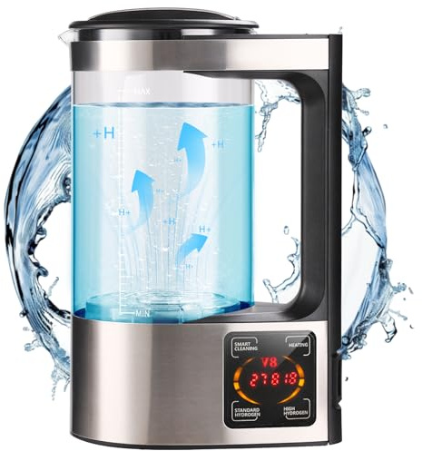 Hydrogen Water Machine Generator | 1800 PPB High Concentration, Portable Hydrogen Water Maker with SPE and PEM Technology for Home, Gym & Travel, Alkaline pH Balance Technology