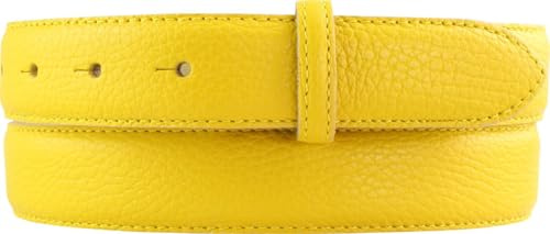 BELTINGER Gürtel mit Pigmentprägung und Steppnaht ohne Schnalle 3 cm | Modischer Ledergürtel für H-Schnalle 30mm Damen Herren | Jeans-Gürtel 3cm