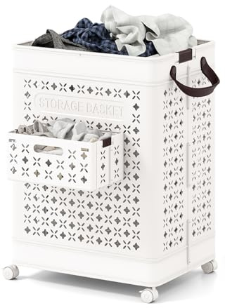 Multigot Foldable Laundry Basket on Wheels