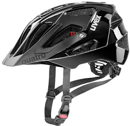 uvex Quatro Fahrradhelm, All Black, 52-57 cm