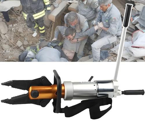 NYANS Pinza Divaricatrice Idraulica Rotante a 360°, Forza di Taglio 18T, Forza di Espansione 5,5T, per Incidenti Stradali, Soccorso di Emergenza in Caso di Incendi Wooden-Box-Packaging