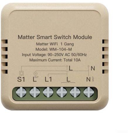 HpLive Module d'interrupteur intelligent avec protocole mat, pour les interrupteurs traditionnels et à bouton-poussoir, conducteur neutre requis
