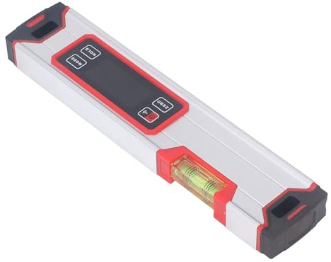 Telituny Digitale Wasserwaage mit magnetischer Basis, tragbarer Winkelmesser, Neigungsmesser, Wasserwaage, 300 mm, für Holzbearbeitung, Baumaschinen