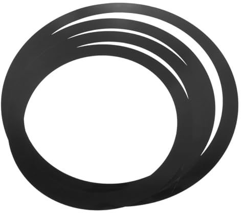 GATHINESS 4 Correas Elásticas Negras Película Poliácida para Práctica de Batería, Accesorio Fácil de Usar para Amortiguar y Silenciar Tambores