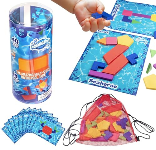 Spel för poolen | Roliga spel för simträning | poolleksak för barn och småbarn, för sommar, utomhus, trädgård, gemenskap, semester, camping, picknick, utomhusidrott