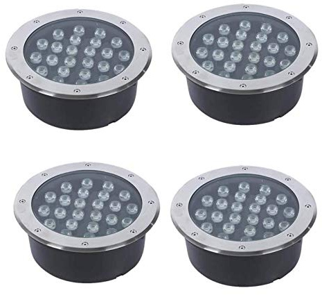 High Power Outdoor Decorative Spotlight IP67 Waterproof In ground Well Lights for Yard Garden Landscape Underground Path Light AC85 265V (Cold White 7W)