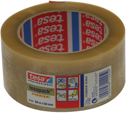Tesa 04124-00342-00 pack Premium Packband 66 m : 50 mm, transparent