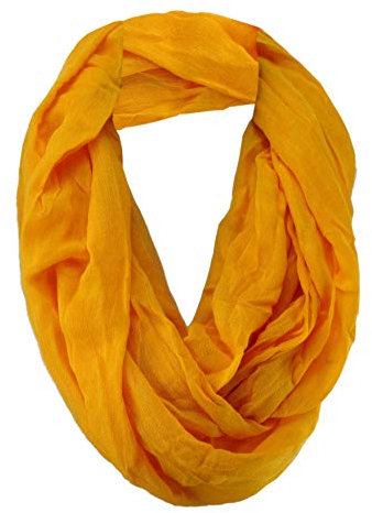 Loop Schal Schlauchschal Rundschal Tubeschal orange Uni - Gr. 180 cm x 75 cm