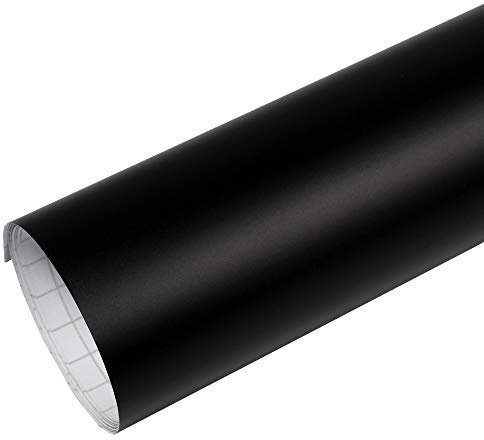 TipTopCarbon 6,57€/m² Autofolie selbstklebend Matt Schwarz 1m x 1,52m Auto Folie mit Luftkanälen 3D Flex