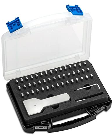 GRAVUREM Standard-Typensortiment/Typenset/Typenhalter-Satz/Schlagzahlen - 5 mm