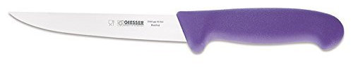 Giesser Ausbeinmesser in der Farbe Hellviolett, Klingenlänge 15 cm, Made in Germany, geeignet für die vegane Küche, Halal und koscher kompatibel