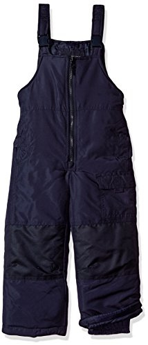 London Fog Boys' Toddler Classic Heavyweight Snow Bib Ski Pant Winter Snowsuit, Navy/Midnight, 4T