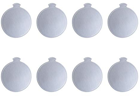 Yardwe 100 Stücke Silber Mousse Cake Board Rund Form Tortenunterlagen Kuchenunterlagen Kuchenplatte für Kuchen Cupcake Dessert Transport und Deko
