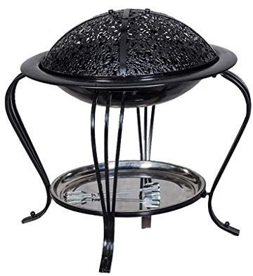 BOPIES JJFIRE Fire Pit, JJFIRE- Home Griglia A Carbone Braciere for Stufa Barbecue A Carbone da Esterno con Riscaldamento A Terrazza (Dimensione : Grande)