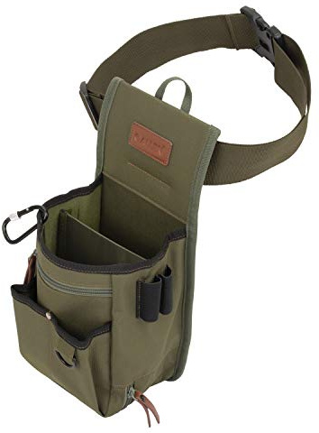 Allen Company Triumph Rip-Stop Shotgun Shell Holder Bag (52 Belt) Holds 50 Shells + 25 Empties - Olive Green - Clay, Trap, Skeet Shooting - Zippered Gun Range Bag - Tactical Gear, Shotgun Accessories