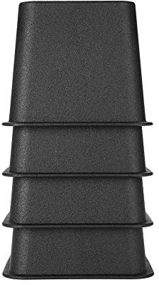 4 Stück Möbelerhöher Betterhöhung Bed Riser verstellbar stapelbar quadratisch rutschfest Möbelfüße Möbelerhöhung Tischerhöher Höhe ca. 10cm Tischbeine Möbel Sofafuss Betthöher Stuhlerhöher Sofaerhöher