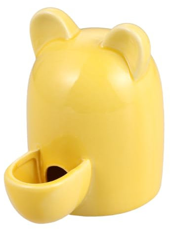 POPETPOP Ceramic Water Bottle Hamster Water Feeder Ceramic Automatic Drinking Bottle Small Animals Food and Water Dispenser for Bunny Bird Guinea Pig Hedgehog Chinchilla Ferret Hamster Water