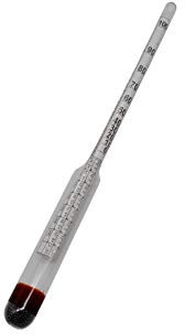 Brewzilla Alkoholmeter 0-100 Vol% Alkohol Spindel