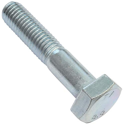 AERZETIX - Juego de 20 piezas - Pernos M10x50 parcialmente roscados - Cabeza Hexagonal - Ø10x50mm - DIN 931 - Clase 8.8 - Acero galvanizado - Bricolaje - Herramienta de montaje/Ferretería - C47524