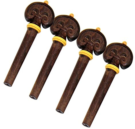 Streichinstrumente Teile 4/4 Violine Teile Zubehör Jujube Holz Kinnhalter Saitenhalter Feinstimmer Stimmwirbel Tailgut Endpin Saiten Kit
