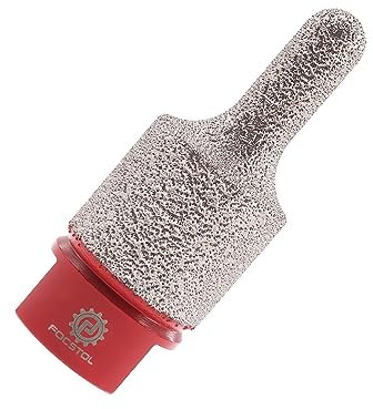 FOCSTOL Broca Fresado Diamante 10-25mm para Agrandar Pulido y dar Forma Orificios Existentes en Azulejos Porcelana Cerámica Mármol Granito Piedra Artificial Cuarzo M14 Rosca