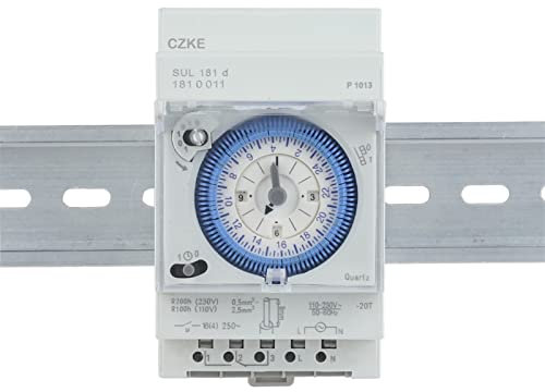 SCHIK SUL181d 220V Tempo Relè Installazione Pista Timer Meccanico Interruttore di Controllo Tempo Industriale 24 ore
