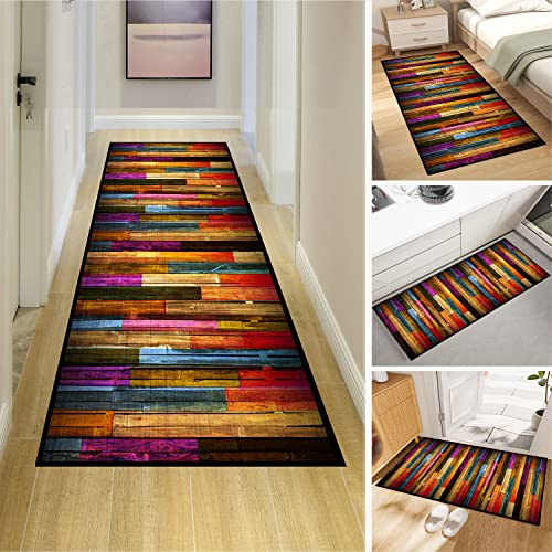 Dmkjdzsw Teppich Läufer, Kitchen Rug, Kurzflor Abwaschbar, rutschfest,Lang Küche Schlafzimmer Wohnzimmer Läufer Teppich，Benutzerdefinierte Länge und Breite verfügbar