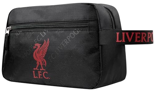 Liverpool FC Trousse de Toilette Homme, Suspendu Washbag avec Poche Zippée - Cadeau Voyage Homme