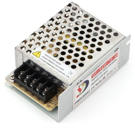 Jandei - Alimentatore Trasformatore 110/220V AC a 12V DC 36W 3A, Installazione Interna IP20 per Strisce Led, Neon o Dispositivi a Bassa Tensione