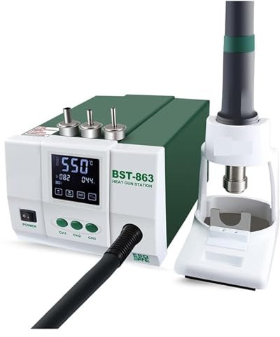 CHIPEL Pistola de Calor Estación de desoldar BST-863 Pistola de Aire Caliente sin Plomo Pantalla táctil LCD Temperatura Constante SMD Estación de Reparación Herramienta de Soldadura