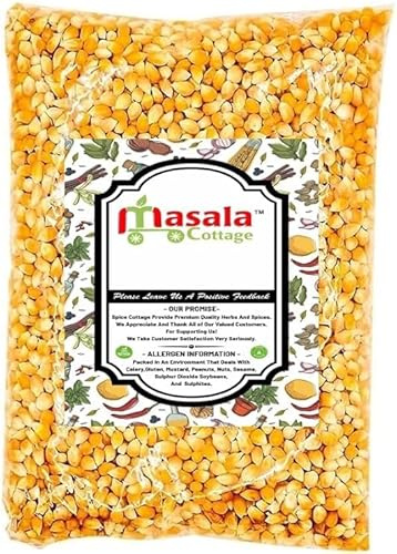 1kg popcorn Popping Corn Kernels - Popcorn Seeds || Stove-top & Microwave Popcorn & Air Popper Friendly Popcorn || New seasonings Corn, New harvested by masala cottage