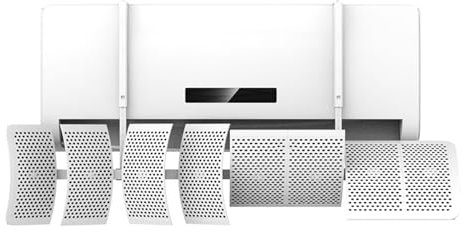 SCBTGKLN Deflector Aire Acondicionado, Independiente, Ajustable, Mini Deflector de Aire Split, Desviador Aire Acondicionado, Dirección del Viento Ajustable en 8 direcciones